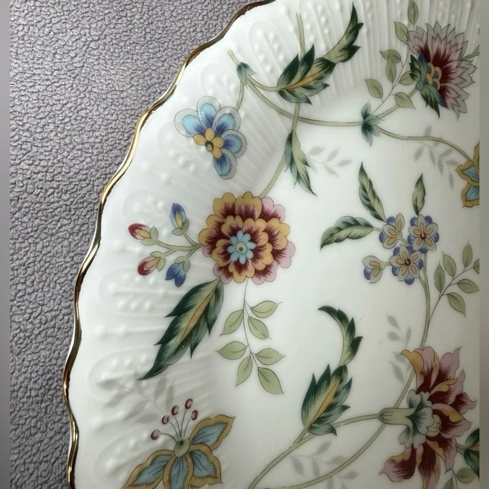 Vintage Andrea by Sadek Buckingham 10" Porcelain Cake Plate & Server JAPAN - Picture 5 of 13